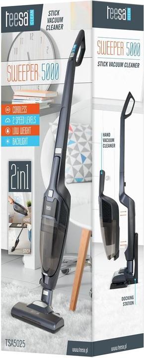 Image du produit Teesa Sweeper 5000 Aspirateur rechargeable 2en1