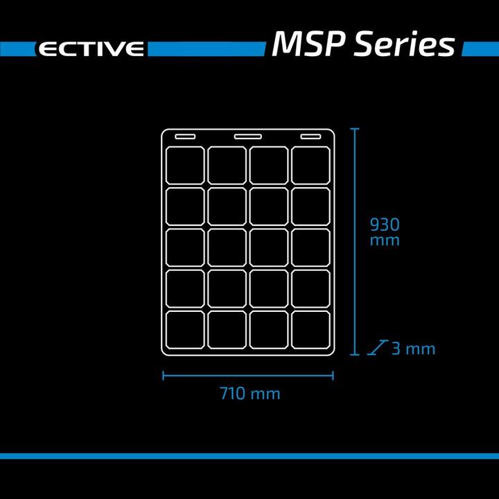 Actual product image Ective MSP 120 Flex flexible solar module monocrystalline 120W (120 W, 2.20 kg)