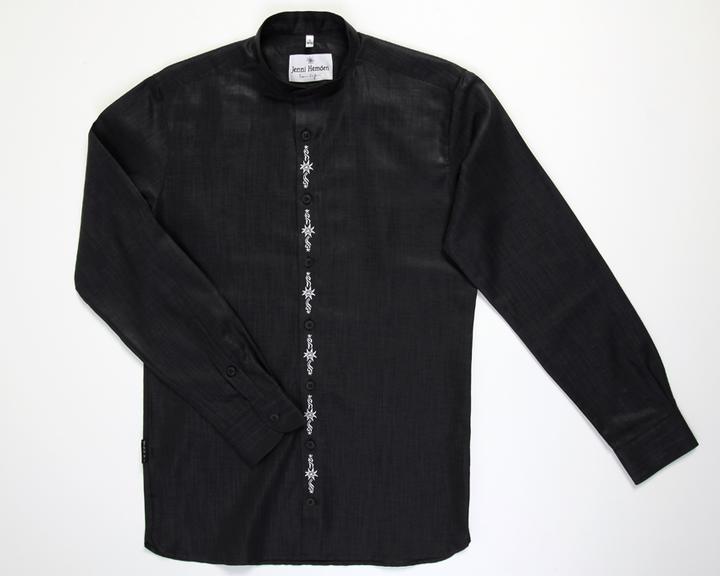 Immagine prodotto Cottage Chic Camicia folkloristica con collo alto (XS)