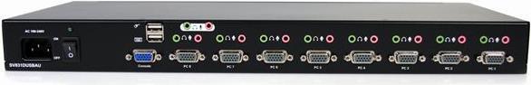 Image du produit StarTech .com Commutateur KVM 8 ports USB VGA montable en rack