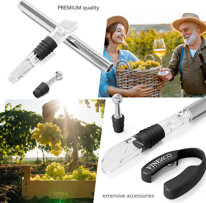 Produktbild Vinenco Weinkühler-Set (Weinausgiesser, Weinverschluss)