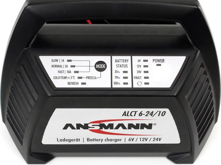 Actual product image Ansmann Automatic charger ALCT 624/10 (6V, 12V, 24V, 10 A)