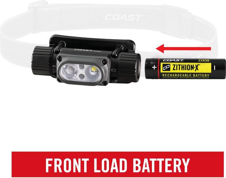 Actual product image Coast WPH30R waterproof rechargeable headlamp, 1000 lumens (1000 lm)