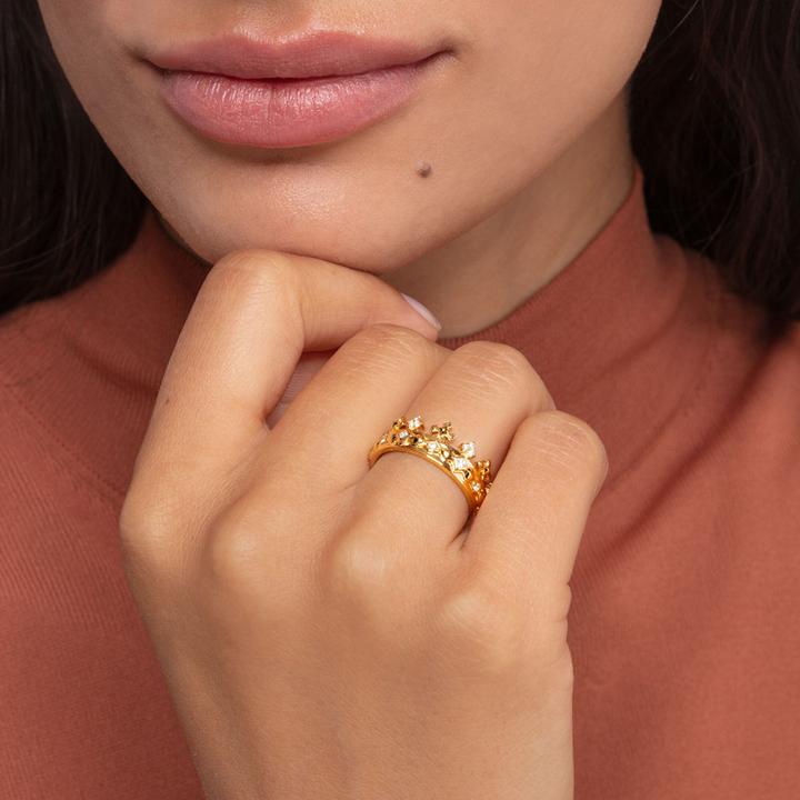 Produktbild Thomas Sabo Ring Krone gold (48, 925 Silber)