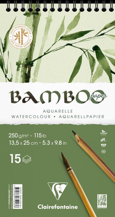 Actual product image Clairefontaine Bamboo spiral block (250 g/m², 15 x)