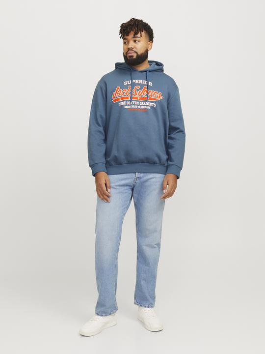 Actual product image Jack & Jones JJELOGO SWEAT HOOD 2 COL 24/25 NOOS PLS (6XL)