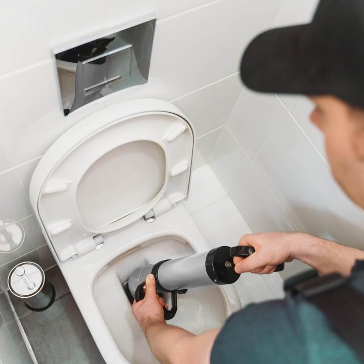 Immagine prodotto Wiltec Pompe déboucheur haute pression pour Nettoyage de tuyaux rapide Drains d'évier de Toilettes - Débouc