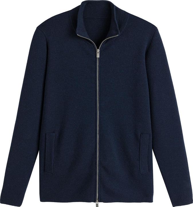 La Redoute Collections Strickjacke mit Reissverschluss Signature aus Merinowolle