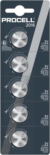Immagine prodotto Duracell Batteria Procell (5 pz., CR2016, 85 mAh)