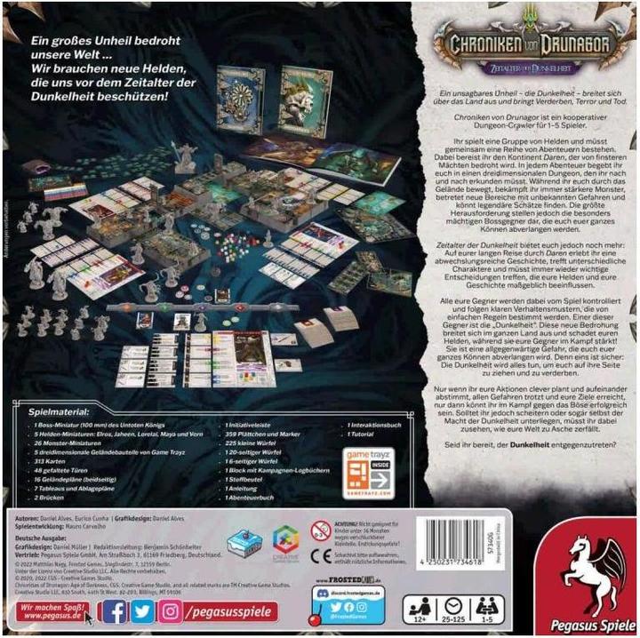 Produktbild Pegasus 57340G - Chroniken von Drunagor, Brettspiel, für 1-5 Spieler, ab 12 Jahren (DE-Ausgabe) (Deutsch)