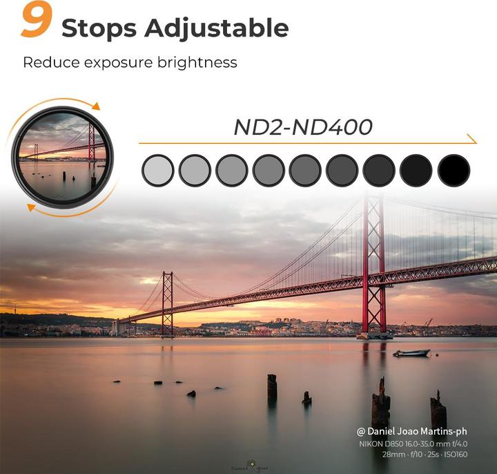 Actual product image K&F Concept Filter Slim 43 MM KV34 (43 mm, Neutral density filter)