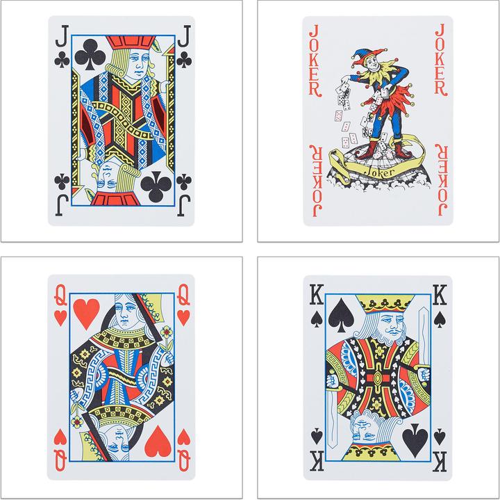 Image du produit Relaxdays 4x jeu de cartes