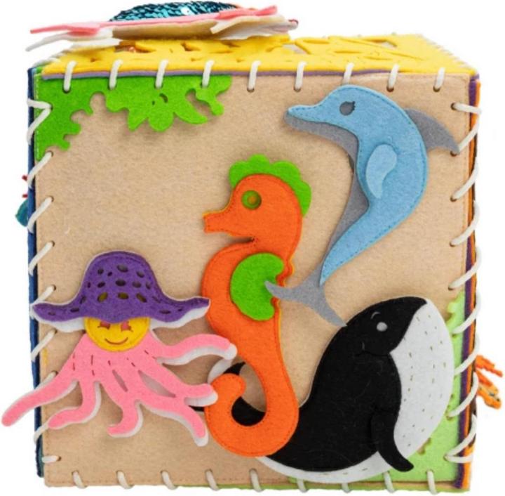 Image du produit Montessori CUBE MOTEUR - LIVRE MOLLE - Sensory Board - Cube Miracle Aquarium - Montessor® - Plaisir d'apprendre
