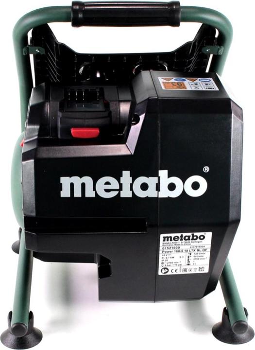 Actual product image Metabo Power 160-5 18 LTX BL OF Battery compressor 18 V 8.0 bar Brushless + 1x rechargeable battery 10.0 (8 bar, 5 l)