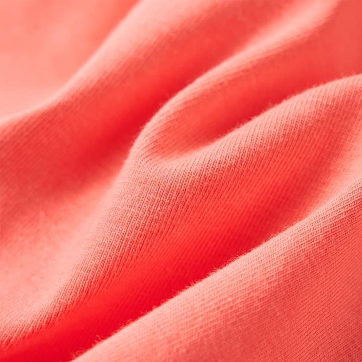 Actual product image VidaXL Children's T-shirt coral pink 128,Material: 95 % cotton. 5 (128)