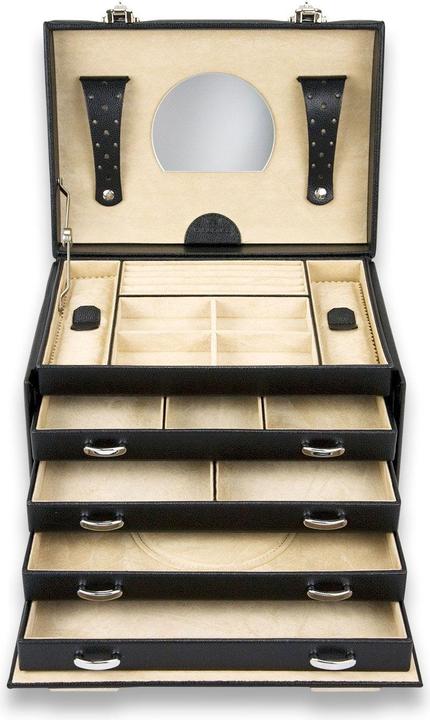 Actual product image Windrose Beluga jewellery case 26.5 cm leather