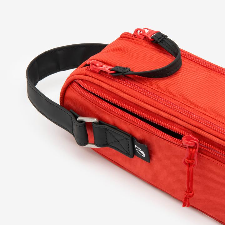 Actual product image Koodza Halbsteife Bouletasche für 3 Boulekugeln rot (3 x)