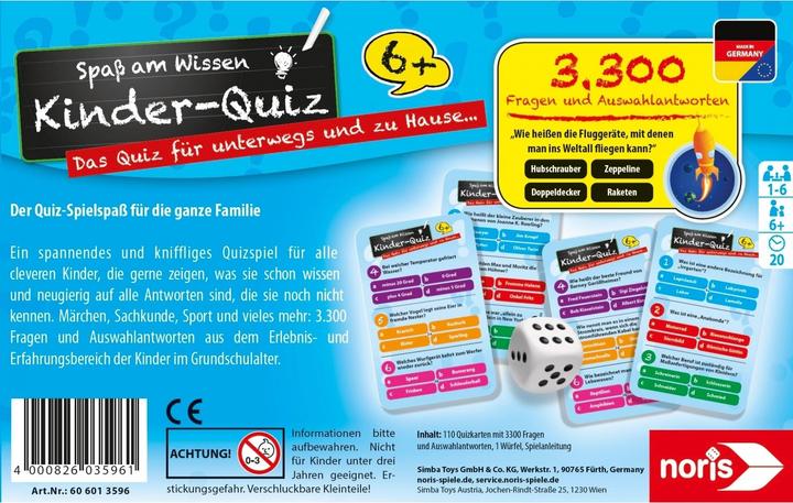 Actual product image Noris Children's quiz (German)