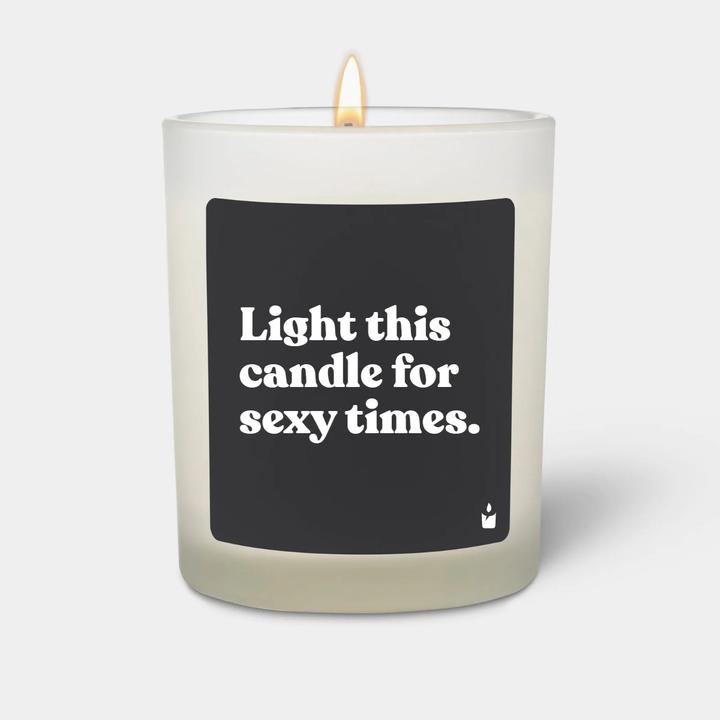 Actual product image Chatty Candles Scented candle Flowery Light this candle for sexy times.