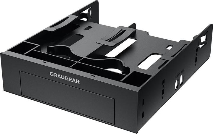 Graugear Einbaurahmen für 2x 2,5" & 3,5" HDD/SSD in 5,25"