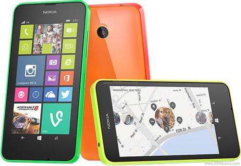 Actual product image Nokia Lumia 635 (8 GB, Black, 4.50", 5 Mpx, 4G)