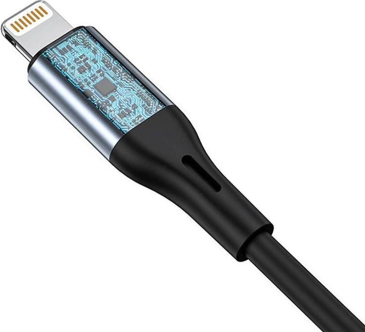 Produktbild Vipfan L05 Lightning to mini jack 3.5mm AUX cable, 1m (gray) (1 m, Lightning)