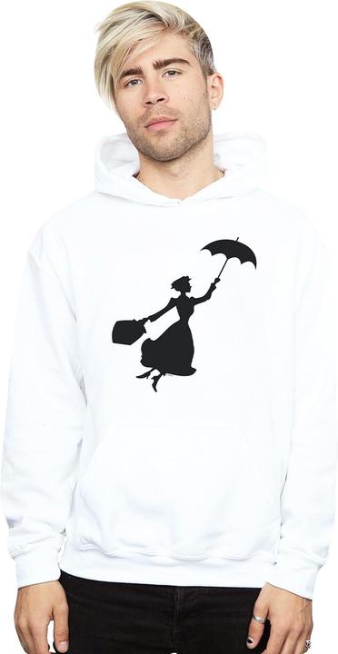 Immagine prodotto Disney Mary Poppins Flying Silhouette Felpa con Cappuccio Uomo (M)