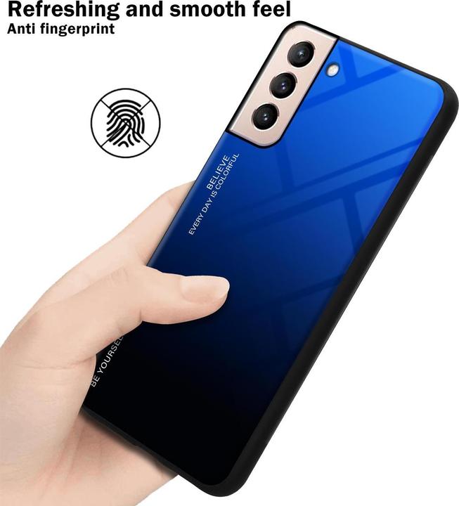 Productafbeelding Cadorabo TPU 2 kleuren glasdekking (Samsung Galaxy S21+)