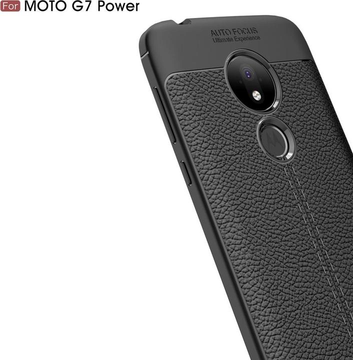 Produktbild Screenguard Motorola Moto G7 Power Hülle Leather Design TPU Cover (Motorola Moto G7 Power)