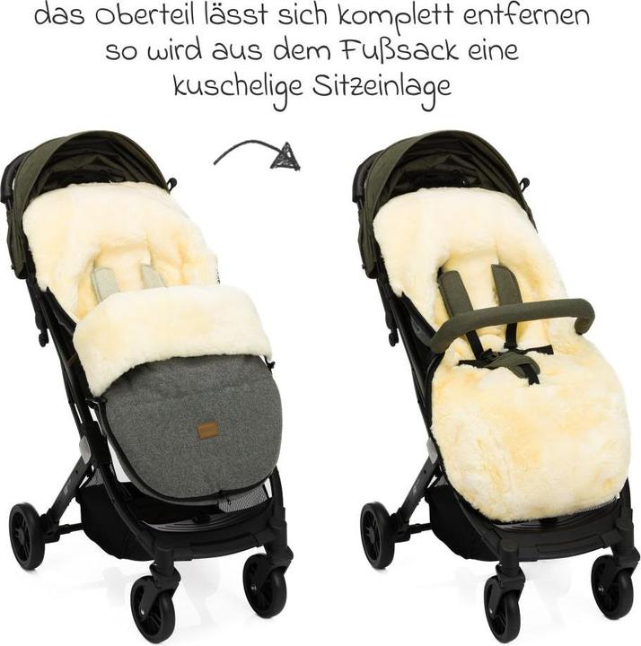 Produktbild Fillikid Fusssäcke für Kinderwagen & Buggys Lammwoll-Fusssack Makalu Wool für Buggy, Sport-