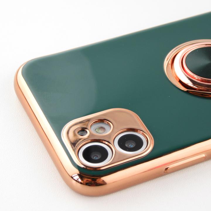 Produktbild PhoneLook Hülle Gummi Bronze mit Ring (Apple iPhone 7 Plus)