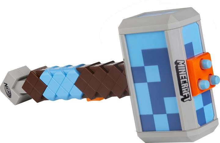 Actual product image Nerf Darts Firing Minecraft Stormlander Hammer