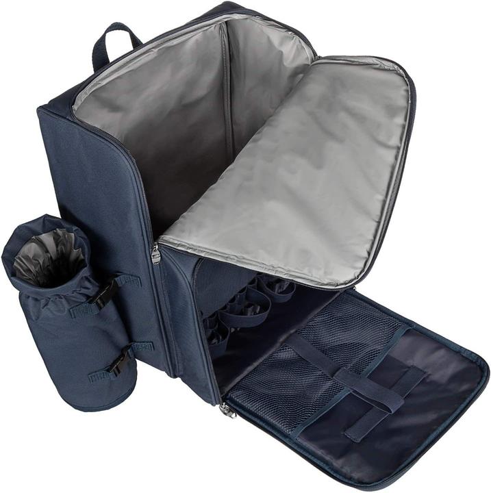 Produktbild Anndora Picknickrucksack, Navy Blau Weiss