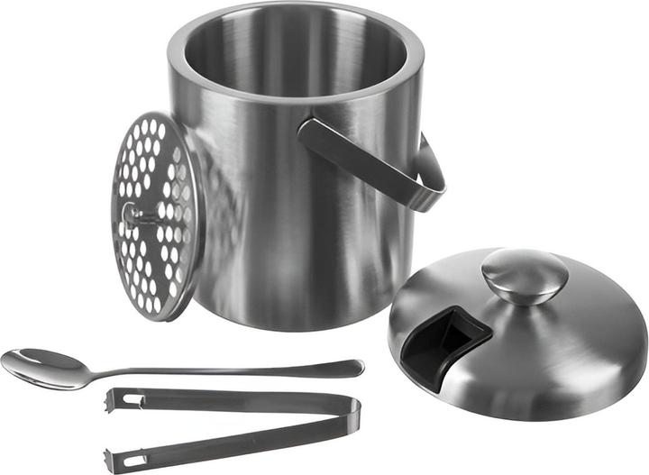 Image du produit Ruhhy Seau à glace - pince + cuillère 21159