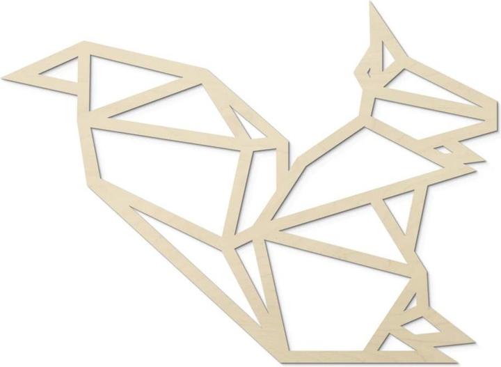 Actual product image Trenddeko Origami squirrel (40 x 29 cm)