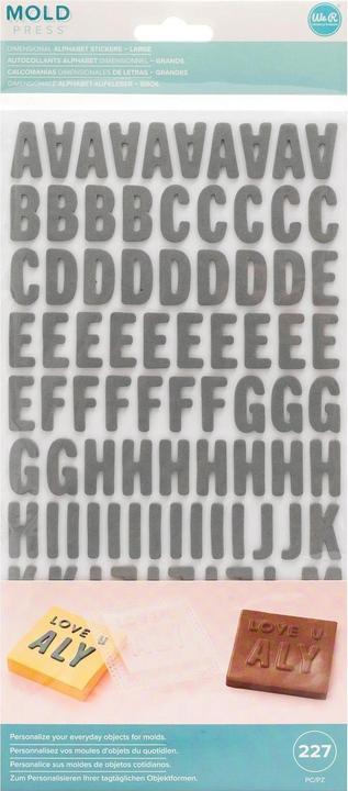 Image du produit We R Memory Keepers 3D-sticker Alphabet grand, Mold Press