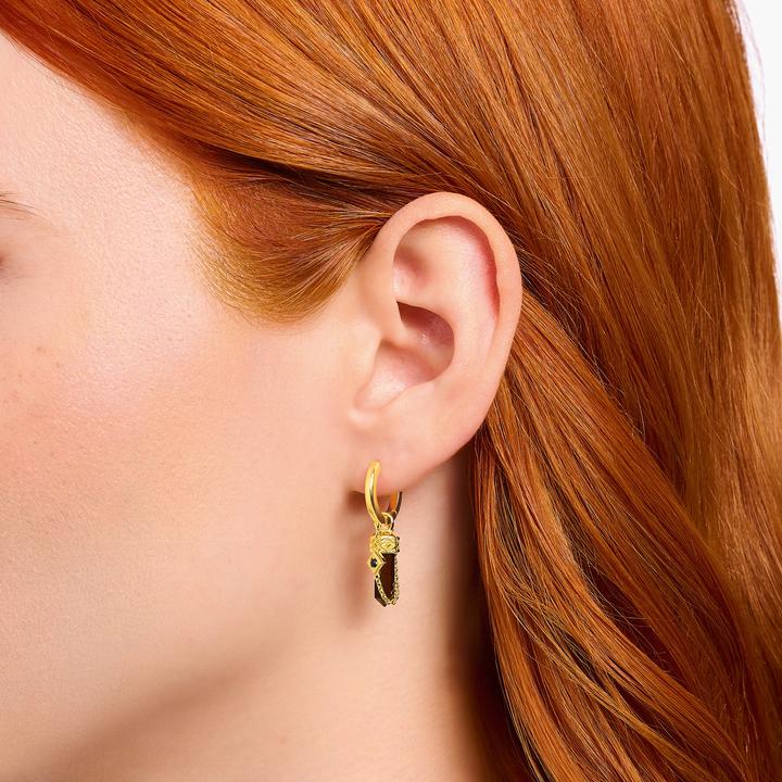 Immagine prodotto Thomas Sabo Creola singola con ciondolo occhio di tigre rosso placcato in oro (Argento 925)