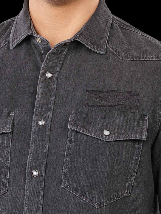Image du produit Pme Legend Long Sleeve Shirt Regular Fit Dark Grey Denim (S)