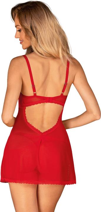 Produktbild Obsessive Chilisa Babydoll und String Rot (L, XL)