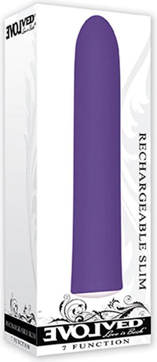 Actual product image Evolved Rechargeable Slim 5 Inch Purple