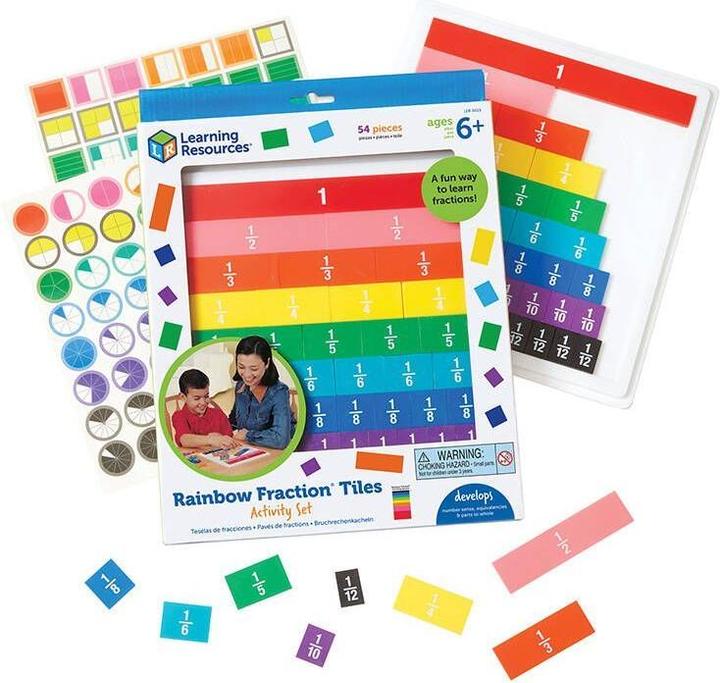 Image du produit Learning Resources Kafelki do matematyki Ułamki LER 0615 (tęcza)