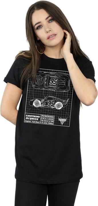 Produktbild Disney Cars Lightning McQueen Blueprint TShirt (XXL)
