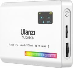 Produktbild Ulanzi VL120 LED-Lampe – RGB, WB (2500 K – 9000 K), weiss