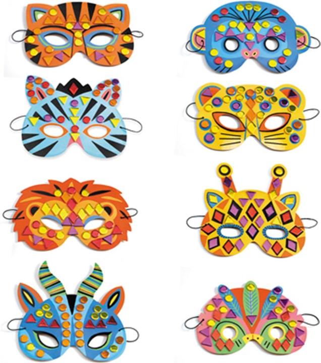 Immagine prodotto Djeco Maschere a mosaico Animali della giungla