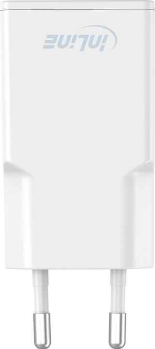 Actual product image InLine USB mains adapter charger Dual USB-C, PD, PPS, 30W, white (30 W)