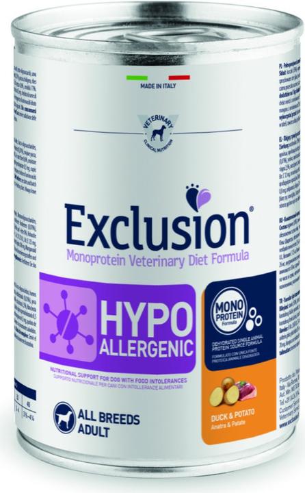 Image du produit Exclusion Duck & Potato hypoallergénique (Adulte, Senior, 1 pcs, 200 g)