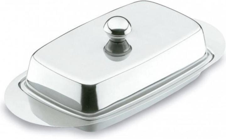 Lacor Butterdose mit Deckel 11.5x22.5cm H6.5cm Edelstahl
