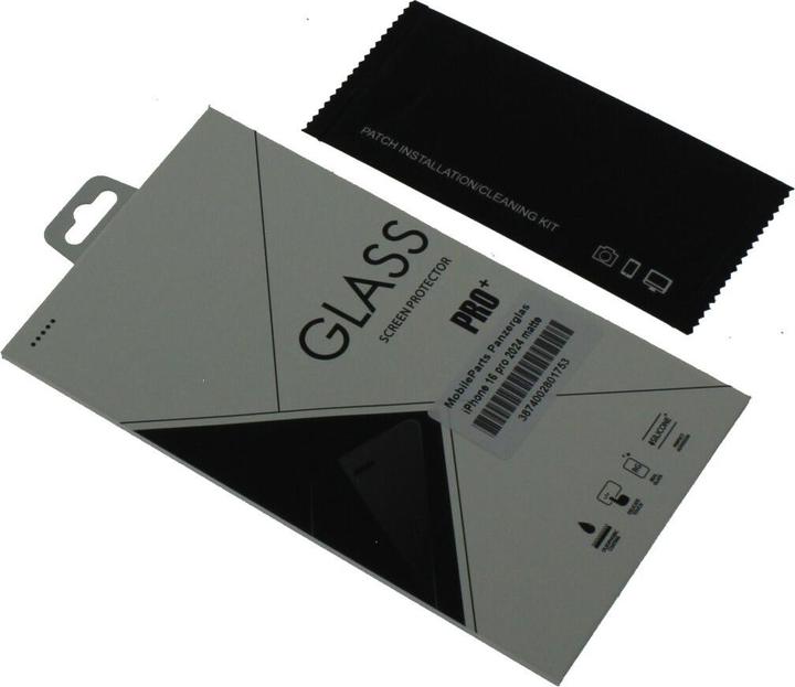Produktbild MobileParts Panzerglas (1 Stück, Apple iPhone 16 Pro)