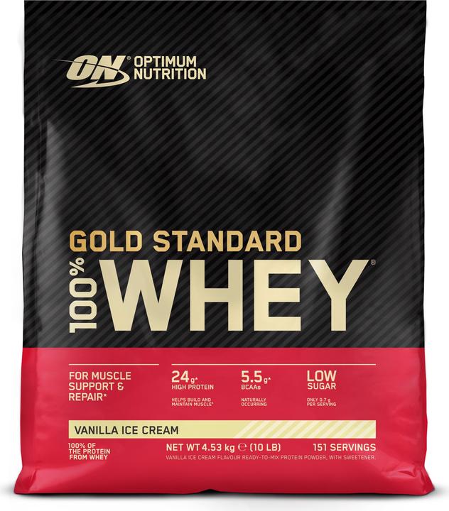 Immagine prodotto Optimum Nutrition Gold Standard 100% Whey (Vaniglia, 1 pz., 4530 g)