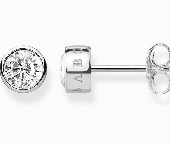 Produktbild Thomas Sabo Ohrstecker Weisser Stein (Silber)